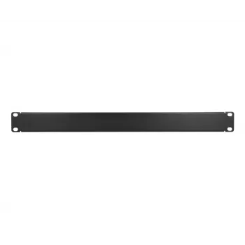 Τυφλό πάνελ rack Extralink Front Blank Panel 1U 19 inch μαύρο, χαλύβδινο κουτί