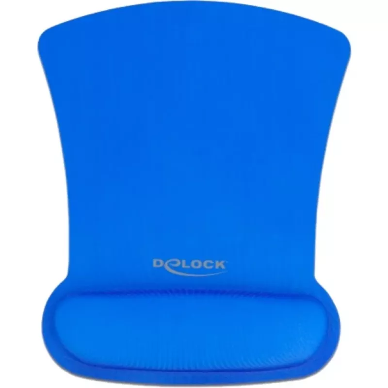 Delock Εργονομικό mouse pad με στήριγμα καρπού μπλε 255 x 207 mm (12699)