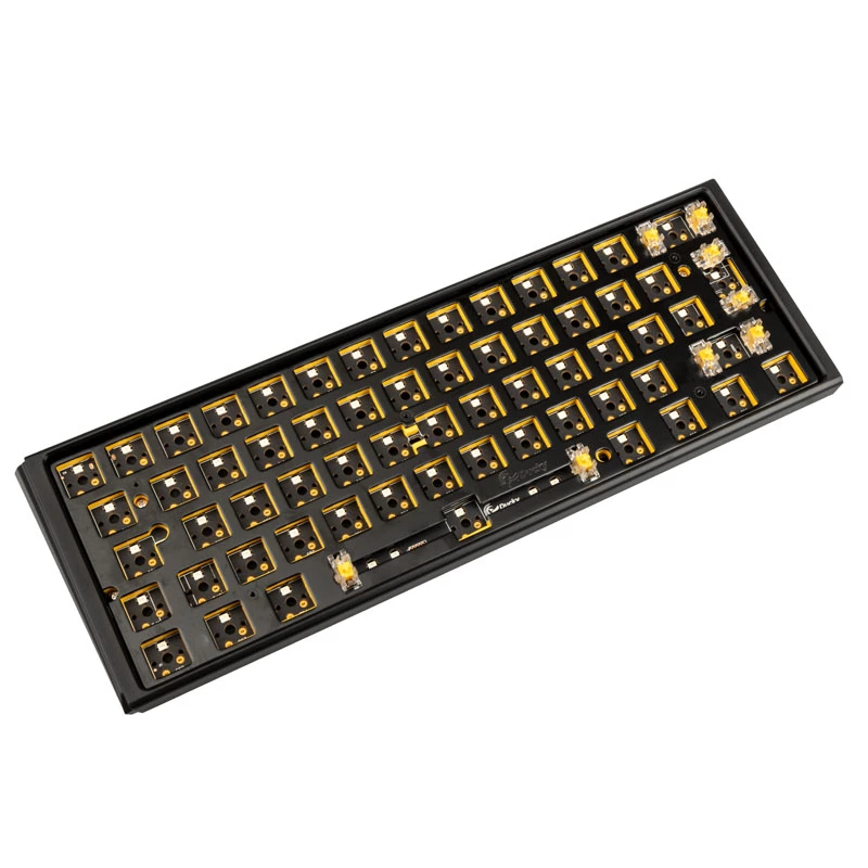 Ducky One 3 Hot-Swap Barebone Mini Πληκτρολόγιο Gaming USB US Αγγλικά Μαύρο