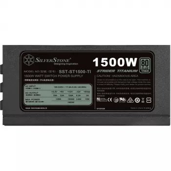 Silverstone SST-ST1500-TI v1.1 τροφοδοτικό 80 PLUS Titanium, αρθρωτό - 1500 Watt (SST-ST1500-TI v1.1)