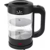Jata HA702 ηλεκτρικός βραστήρας, 1,2 l, 1500 W, βοριοπυριτικό γυαλί, ασύρματος, μαύρος