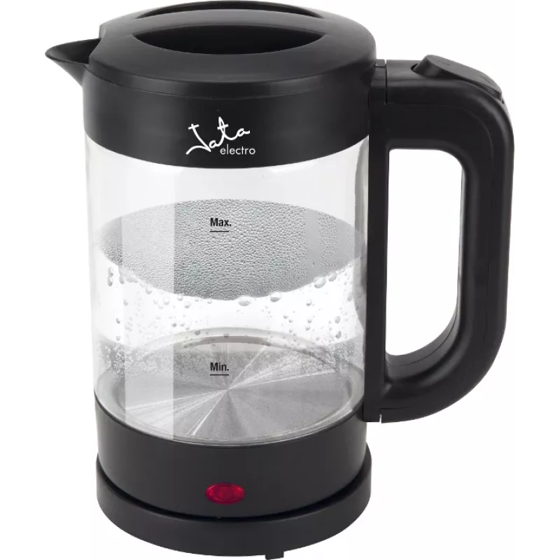 Jata HA702 ηλεκτρικός βραστήρας, 1,2 l, 1500 W, βοριοπυριτικό γυαλί, ασύρματος, μαύρος
