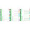 Διαχωριστικά Forpus, A4, 1-5 χρώματα, πλαστικό