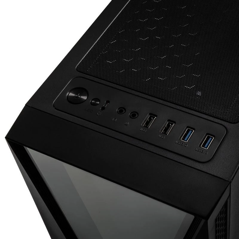Kolink VOID RGB Κουτί Tower Μαύρο LED ανεμιστήρες Παράθυρο Φίλτρα σκόνης PC E