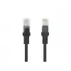 Καλώδιο δικτύου LANBERG PCU5-10CC-0100-BK RJ-45 Cat5e, U/UTP, 1 m, Μαύρο