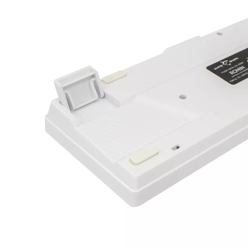 Πληκτρολόγιο White Shark RONIN λευκό USB QWERTY 68 πλήκτρα LED