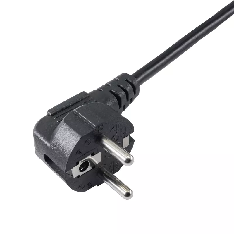 Akyga AK-PC-04A Καλώδιο Διανομής Ρεύματος CEE 7/7 σε 2x IEC C13, 1,8 m, Μαύρο