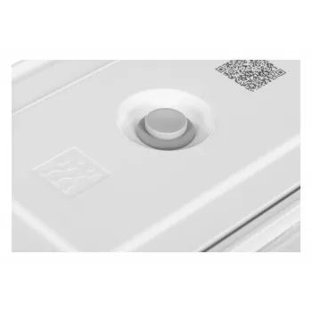 ZWILLING Fresh & Save 36803-003-0 ορθογώνιο σετ γυάλινων δοχείων κενού, 3 τεμ. (S/M/L, 0,35/0,75/1,6 L), βοροπυριτικό γυαλί, κατάλληλο για φούρνο μικροκυμάτων/φούρνο/πλυντήριο πιάτων, γκρι/διαφανές