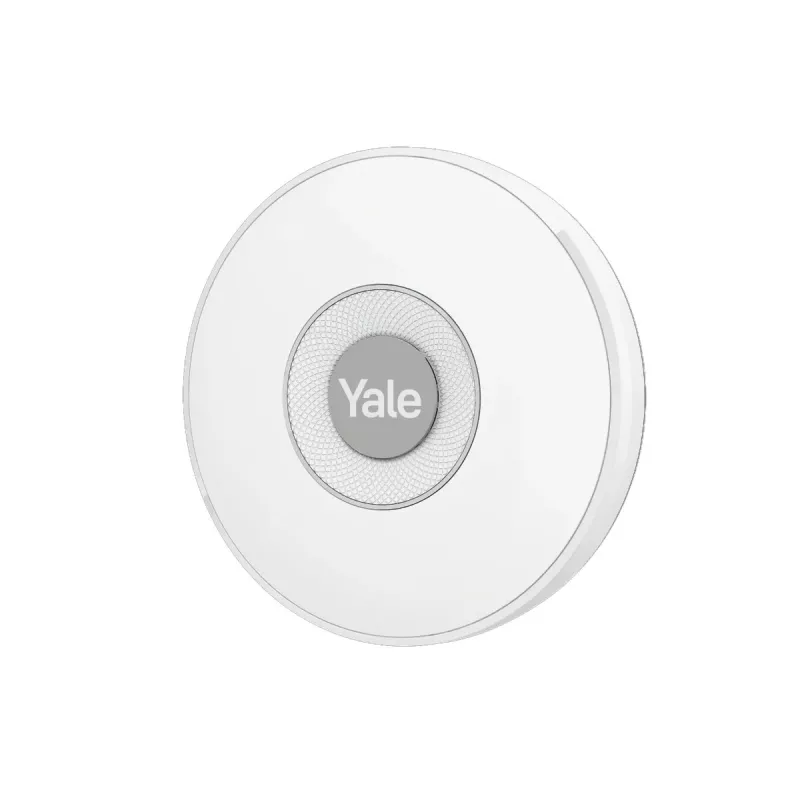 Yale εσωτερική σειρήνα ασύρματη γκρι, λευκό