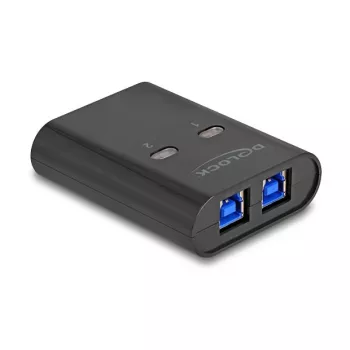 DeLOCK διακόπτης USB 2 PC σε 1 συσκευή 5 Gbps μαύρο