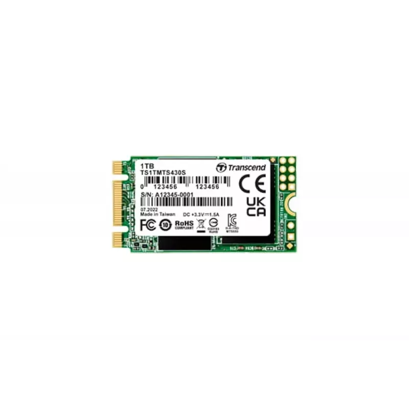 Μονάδα SSD Transcend 1 TB M.2 SATA III 3D-NAND Μοντέλο 430S