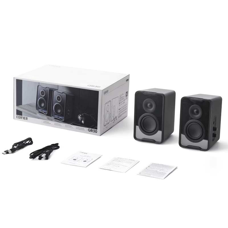 Edifier QR30 Ηχεία υπολογιστή μαύρα Bluetooth RGB retail - Ηχεία (QR30-BK)