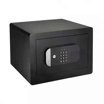 Ελεύθερο χρηματοκιβώτιο Yale YSS/250/EB1 — ηλεκτρονική και κλειδαριά κλειδιού, μαύρο, 250×300×350 mm