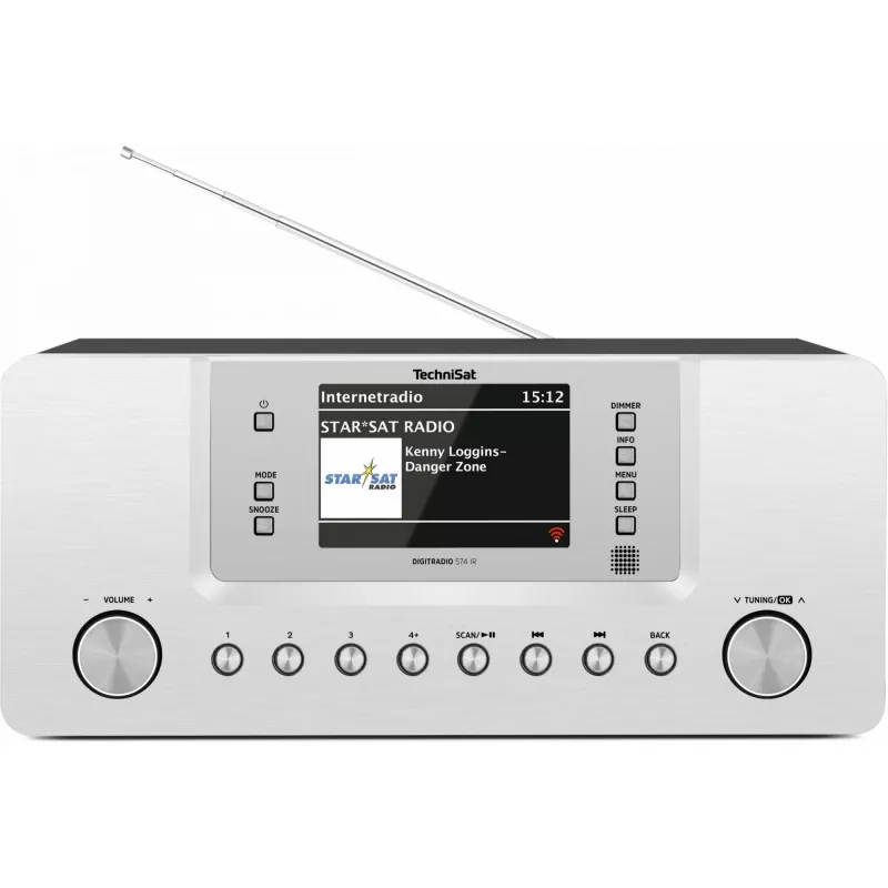 TechniSat DigitRadio 574 IR - σύστημα ήχου - 2 x 5 Watt - ασημί (0001/2951)