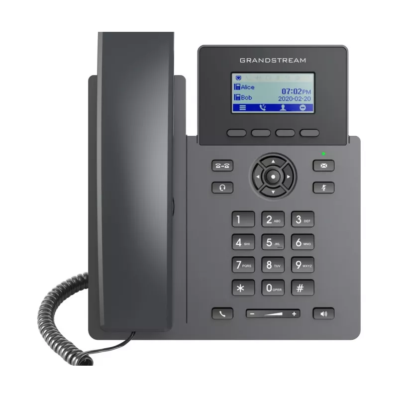 Grandstream Networks GRP2601P IP τηλέφωνο μαύρο 2 γραμμές LCD