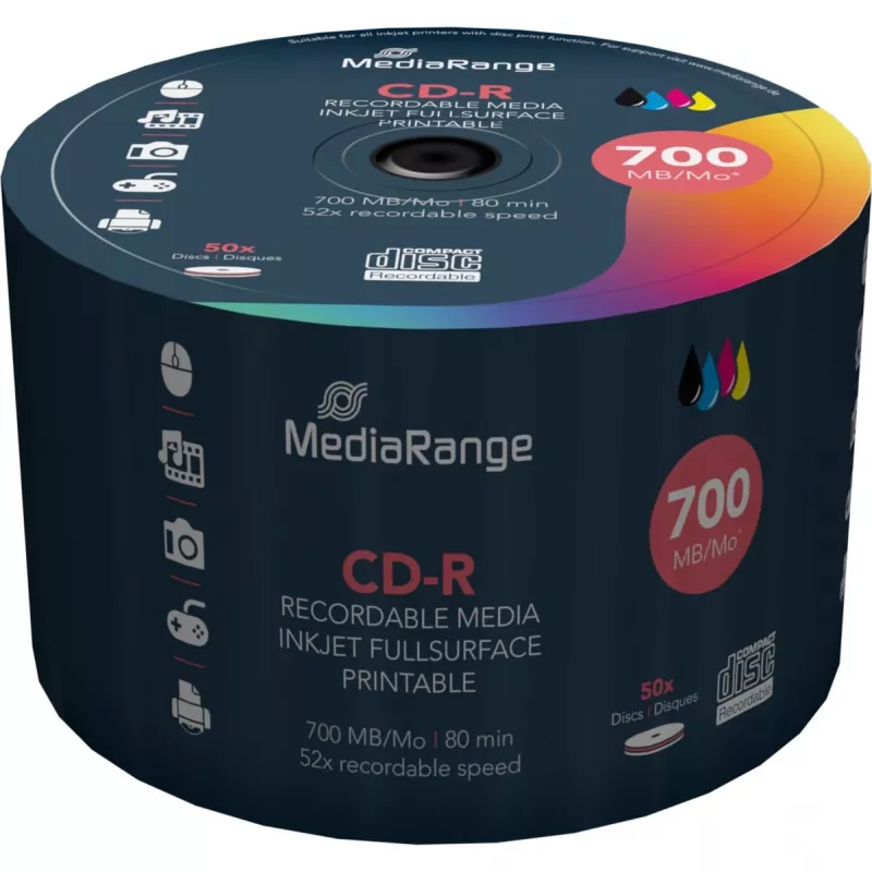 CD-R MediaRange MR208 700 MB 52x 50 τεμ.
