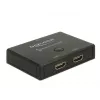 DeLock HDMI 2 - 1 Switch αμφίδρομος 4K 60 Hz - Διακόπτης βίντεο/ήχου - 2 x HDMI - Desktop