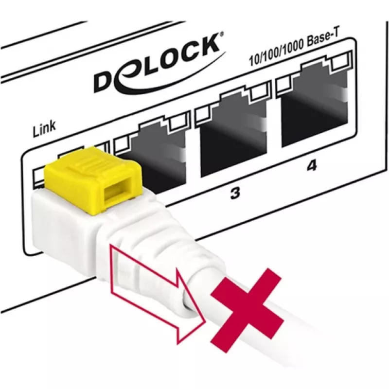 Καλώδιο δικτύου DeLOCK 85335 RJ-45 Cat6a 5m λευκό