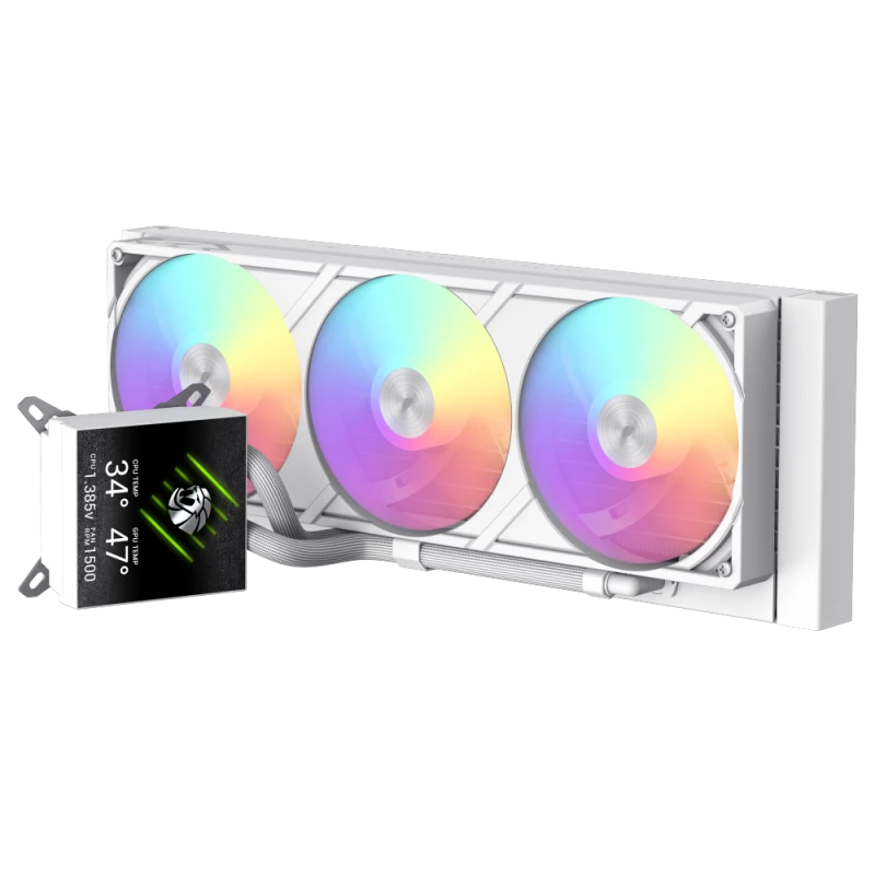 Gamemax υδρόψυξη CPU | GLACIER 360 LCD WH | Intel, AMD