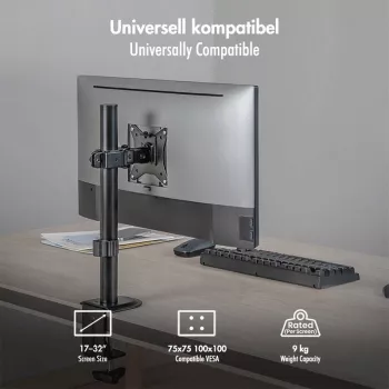 Βάση οθόνης 17-32, μέγ. 9 kg, μαύρο