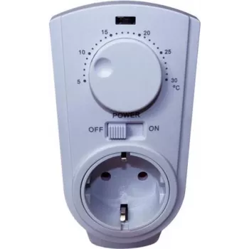 Θερμοστάτης βύσματος Bachmann Powersocket-Thermo 8141 λευκό – Θερμοστάτης χώρου με βύσμα, Μοντέλο 8141