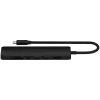 Satechi 7-in-1 USB-C Slim Multiport Adapter Ethernet (USB-C PD, 2x USB-A, HDMI 4K, Ethernet, αναγνώστης καρτών micro/SD) (Μαύρο)