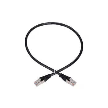 Καλώδιο δικτύου Extralink LAN Καλώδιο patch Cat.5e RJ-45 F/UTP 0,5 m Μαύρο