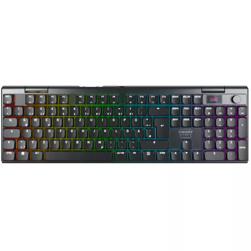 Gaming Πληκτρολόγιο CHERRY XTRFY MX 10.1 Wireless USB RF Bluetooth QWERTZ Μαύρο