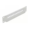 Patchpanel οπτικών ινών DeLOCK 10 ιντσών 12-Port SC Simplex LC Duplex 1U γκρι