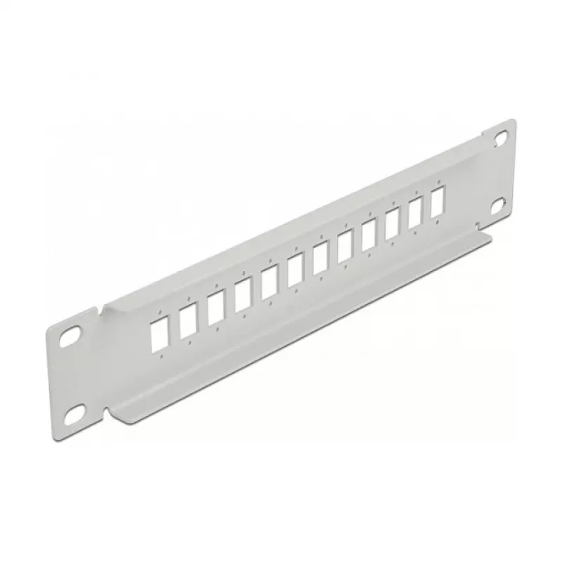 Patchpanel οπτικών ινών DeLOCK 10 ιντσών 12-Port SC Simplex LC Duplex 1U γκρι