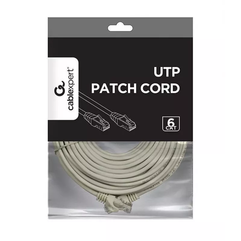 Καλώδιο PATCH CAT6 UTP 15M/Γκρι PP6U-15M GEMBIRD