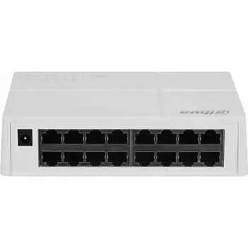 Dahua Technology SF1016L Network Switch Unmanaged L2 Fast Ethernet (10/100) Desktop/Επιτοίχια τοποθέτηση Γκρι