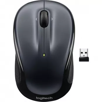 LOGITECH M325s ποντίκι αμφίχειρο οπτικό 5 κουμπιά ασύρματο 2,4 GHz USB Nano δέκτης σκούρο γκρι
