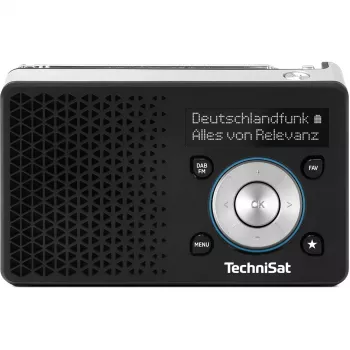 TechniSat DigitRadio 1 A 0100/4997 ψηφιακό ραδιόφωνο, DAB+/FM, RDS, 40 προεπιλογές σταθμών, λειτουργία προειδοποίησης ASA, μαύρο/ασημί