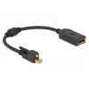 Καλώδιο DisplayPort DeLOCK 62638 Mini DisplayPort 0,25 m μαύρο