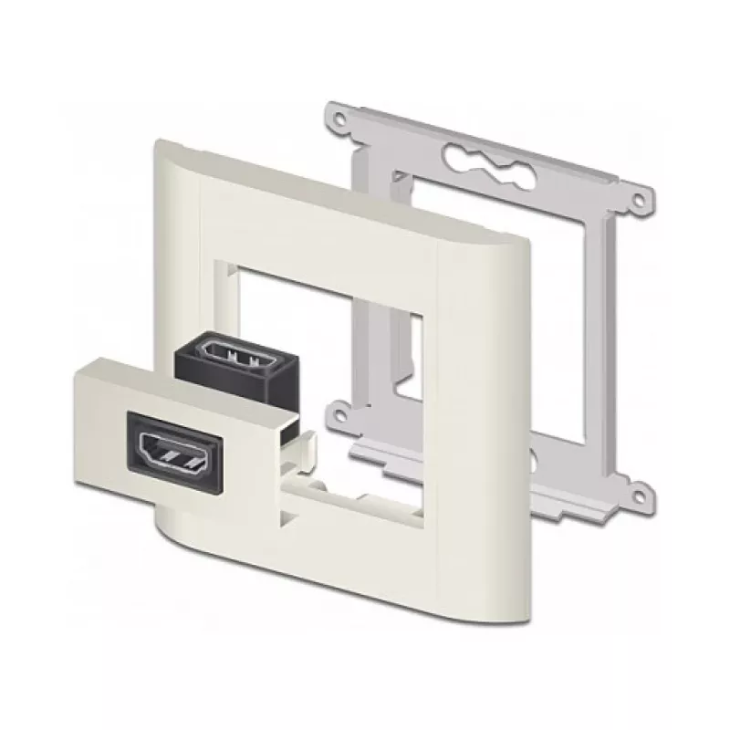 Μονάδα HDMI DeLOCK Easy 45 81304 γωνιακή 90° 22,5 x 45 mm