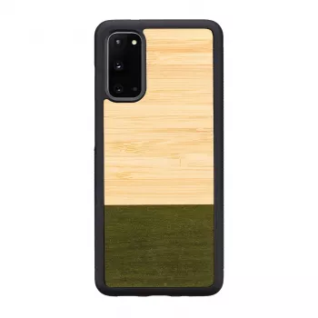 Θήκη κινητού man and wood Galaxy S20 Bambuswald μαύρο — Προστατευτικό πίσω κάλυμμα για Samsung Galaxy S20