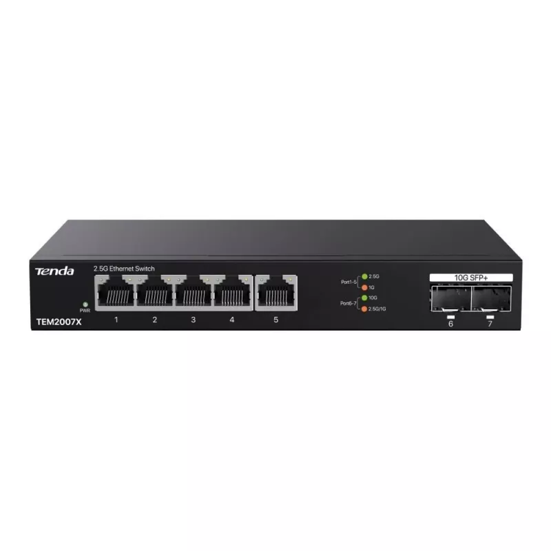 Tenda TEM2007X Διακόπτης δικτύου 2.5G Ethernet 5 θύρες