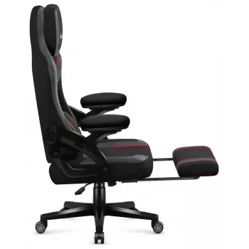 Gaming καρέκλα huzaro Force 4.6 — εργονομική θέση υφάσματος, ρυθμιζόμενο ύψος, με κλίση, υποστήριξη οσφυϊκής χώρας, 130 kg μέγ., πλάτος θέσης 41 cm