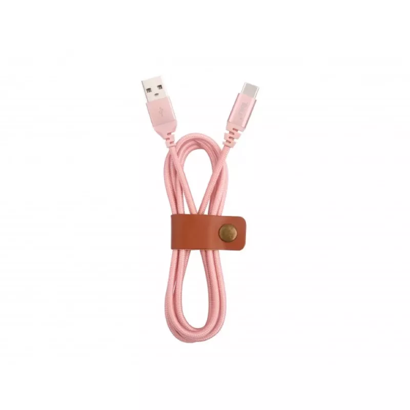 Καλώδιο USB Tellur TLL155281 USB 2.0 1 m USB A USB C ροζ χρυσό