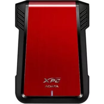 Θήκη HDD/SSD ADATA EX500 μαύρη, κόκκινη 2,5 ίντσες