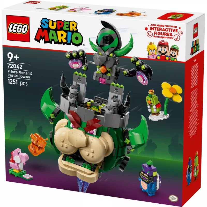 Παιχνίδι κατασκευής LEGO Super Mario Prinz Florian & Schloss Bowser σετ 72042