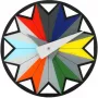 NeXtime ρολόι 8163 Circus, Ø43 cm, επιτοίχιο, μαύρο/πολύχρωμο