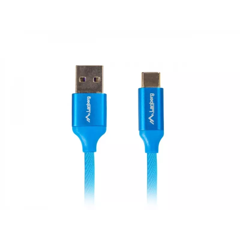 Καλώδιο USB 2.0 LANBERG CA-USBO-21CU-0010-BL — USB A σε USB C, 1 m, μπλε