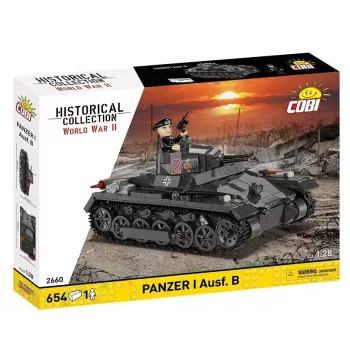 Σετ κατασκευής Cobi Panzer I Ausf. B – 654 τεμάχια, λεπτομερές μοντέλο κατασκευής