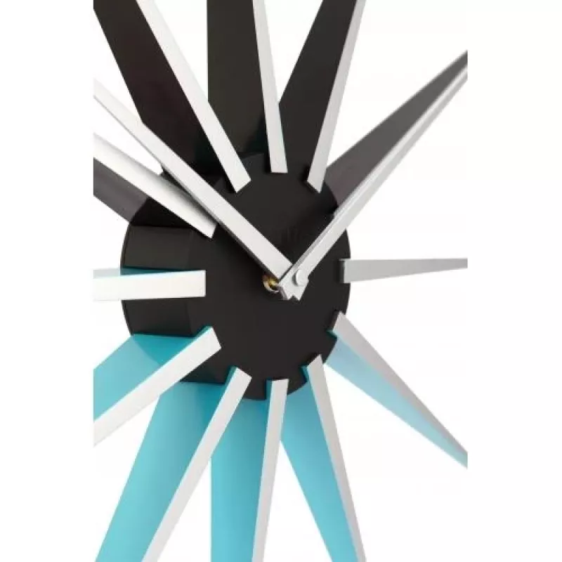 NeXtime Ρολόι 3051bl Nova, Ø50 cm, Επιτοίχιο, Μαύρο/Μπλε