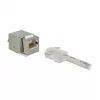 Delock 86404 Keystone-Module RJ45 Secure Cat.6 σε LSA, Λευκό