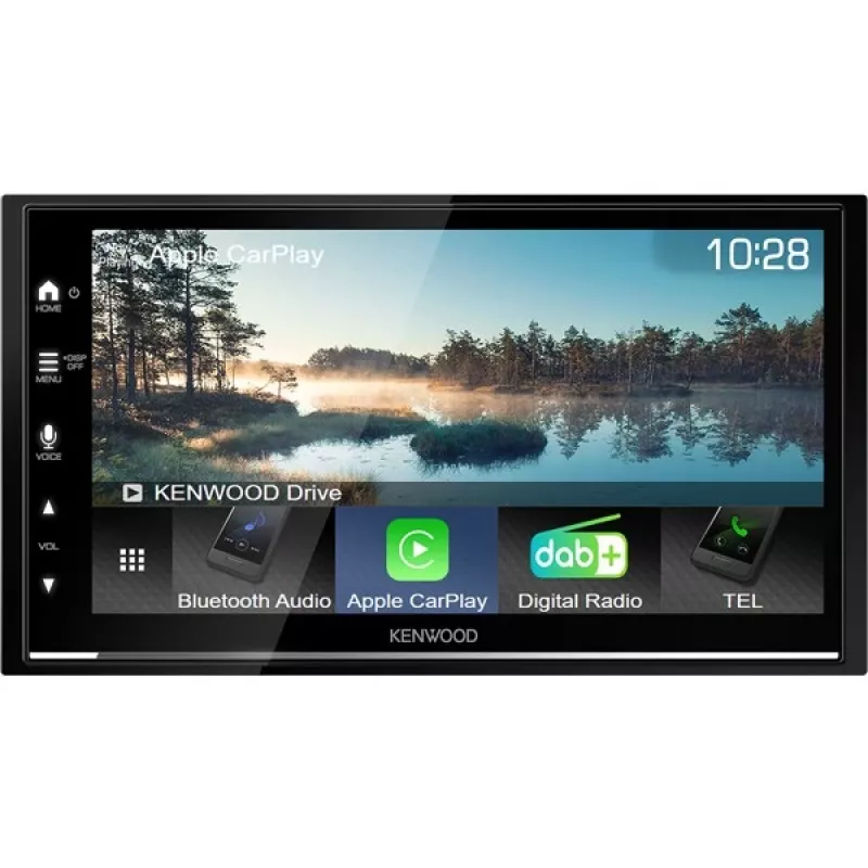 Multimedia δέκτης αυτοκινήτου Kenwood DMX7722DABS 2 DIN, οθόνη αφής 6,8 ιντσών, DAB+, ασύρματο CarPlay και Android Auto, Wi-Fi, Bluetooth, 4x50 W, μαύρο