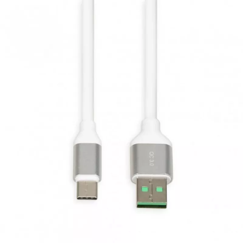 Καλώδιο USB-A σε USB-C IBOX IKUMTCWQC 1,5 m, USB 2.0, 3 A, λευκό