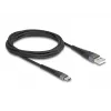 Καλώδιο USB DELOCK USB 2.0 2 m USB A USB C μαύρο 81122